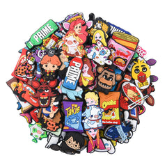 Lot of 25 50 100pcs Random Different Cartoon Shoe Charms Decoration for Kids Boys Girls Women Men Clog Accessories Party Favor